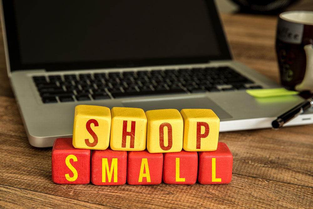 Small Shop Online Marketing Concept